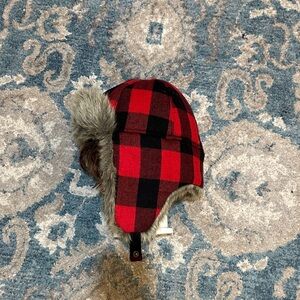 Eddie Bauer FauxFur-Lined Trapper Hat - Buffalo Plaid